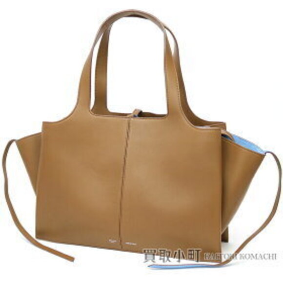 Celine Handbags - Celine Trifold Taupe Calfskin Tote Bag